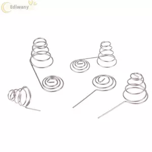 EDIWANY 10 CÁI Pin Lò xo dây NIckel, Phụ kiện DIY Pin dây Niken Cuộn dây tích cực và âm, Cuộn dây âm Cuộn dây tích cực bền Pin Liên hệ lò xo