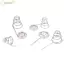 EDIWANY 10 CÁI Pin Lò xo dây NIckel, Phụ kiện DIY Pin dây Niken Cuộn dây tích cực và âm, Cuộn dây âm Cuộn dây tích cực bền Pin Liên hệ lò xo