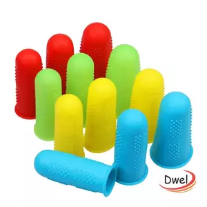DWEL 5 chiếc Mũ bảo vệ ngón tay Cao su Thimble May bảo vệ mũ