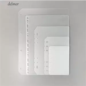 DELMER Rời Lá Chia A5 A6 A7 B5 A4 2 Chiếc Giấy Bên Trong Đa Năng Sinh Viên Sổ Tay Phụ Kiện Người Lập Kế Hoạch Tách