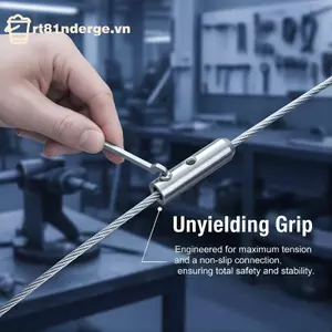 GE 2 Chiếc Thép Không Gỉ Ren Stud Căng Thẳng Cuối Adapter Cho 2-8MM Dây Dây Cáp Lan Can Nhà De Cầu Thang Bộ VN