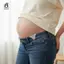 5 Cái Không Ràng Buộc Quần Jean Thắt Lưng Mở Rộng Cotton Mềm Rỗng Ren Thắt Lưng Mở Rộng Cho Nữ Sau Sinh Mới