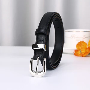 Thắt lưng mỏng da thật nữ 30516|Thắt lưng khóa chốt da bò dày 2cm rộng 4mm|Băng trang trí phù hợp đơn giản phiên bản Hàn Quốc|Thắt lưng jean thông thường không gây dị ứng bằng hợp kim kẽm