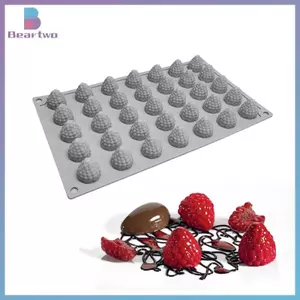 < beartwo > 1Pc 35 Khoang Khuôn Silicon Nam Việt Nam DIY Bánh Raspberry Dâu Món Tráng Miệng Trang Trí Khuôn Fondant Bánh Ngọt Khuôn Nướng Bánh Mới