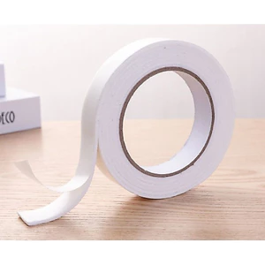 Miếng bọt biển dính hai mặt màu trắng chắc chắn Băng xốp hai mặt Băng xốp cố định dày Nhãn dán dính độ nhớt cao