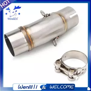 Dành Cho Ninja250 Ninja400 Ninja500 Z250 Z400 Z500 2017-2025 Tương Thích Thép Không Gỉ 51 Mm Xe Máy Ống Xả Giữa Ống