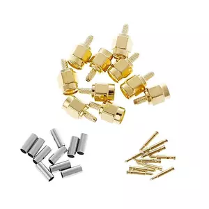 Btsg 10 Chiếc SMA Nam Cắm Uốn RG174 RG316 LMR100 Cáp Kết Nối RF