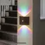 Đèn tường cảm ứng LED DONOVANQQ, Đèn mềm Đèn ngủ 3 màu / đèn Neon, Cảm biến hồng ngoại Lắp đặt đa chức năng Đèn tường cảm biến chuyển động