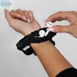 Dây buộc tóc JVSUB, Dây buộc tóc nhung ẩn, Di động ẩn an toàn Tầm nhìn ẩn chìa khóa tiền mặt có khóa kéo lưu trữ
