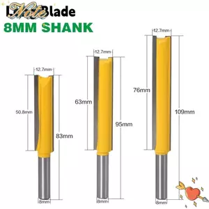 NOTE1 Mũi định tuyến làm sạch đáy dài, Máy cắt bộ định tuyến chuôi viền xả 8mm, Máy cắt phay rãnh sâu chính xác Nhiệm vụ làm sạch