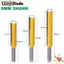 NOTE1 Mũi định tuyến làm sạch đáy dài, Máy cắt bộ định tuyến chuôi viền xả 8mm, Máy cắt phay rãnh sâu chính xác Nhiệm vụ làm sạch