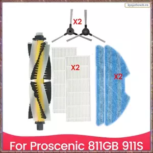 Bàn chải chính Bộ lọc HEPA Vải lau nhà cho 811GB 911S Bộ phận máy hút bụi Hiệu quả Phụ kiện vệ sinh gia đình