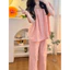 Bộ đồ dài tay kẻ sọc ngắn tay kẻ sọc dành cho nữ mặc hàng ngày trong nhà ngoài trời mùa hè