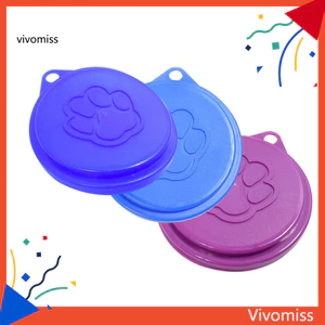 3 Cái / bộ Có Thể Tái Sử Dụng Cho Thú Cưng Chó Con Thức Ăn Có Thể Thiếc Bao Da Họa Tiết Chân Dễ Thương