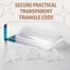 12 Chiếc Acrylic Góc Chân Đế Với Ốc Vít Bán Trong Suốt Trong Suốt 3 Lỗ Góc Phải Khớp Giá Đỡ