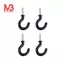 50 Chiếc 1.1 inch Cốc Cốc Móc Đeo Vai Kim Loại -in Nhựa Phủ Treo Màu Đen
