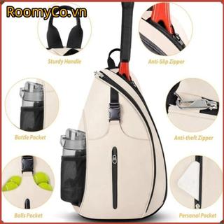 ROOMYCO Pickleball Vợt Ba Lô, Túi Đựng Vợt Tennis Dung Tích Lớn Mạnh Mẽ, Dây Kéo Đóng Túi Cầu Lông Bền Có Thể Đảo Ngược Dành Cho Nam Nữ Thể Thao
