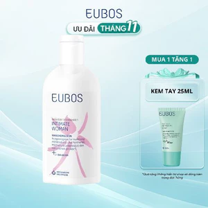 QUÀ TẶNG Dung Dịch Vệ Sinh Phụ Nữ EUBOS Intimate Woman Giúp Hỗ Trợ Làm Sạch, Cân Bằng Độ pH, Chai 200ml