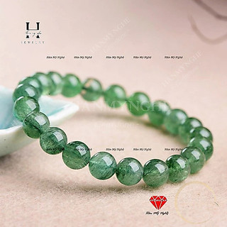 Vòng tay đá thạch anh dâu tây xanh HANMYNGHE