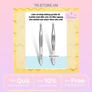 Nhíp Malian Thép Không Gỉ Cao Cấp - Đầu Xéo/Nhọn Nhổ Lông Mày Siêu Bén