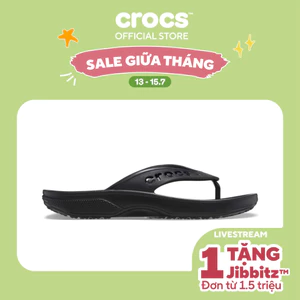 Dép xỏ ngón Unisex Crocs Baya II - Black - 208192-001