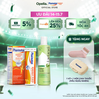 Bộ 1 DDVS phụ nữ Lactacyd Odor Fresh 250ml + 1 Thực phẩm bảo vệ sức khỏe Pharmaton Energy Fizzi