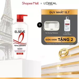 Dầu Gội Giúp Phục Hồi Tóc Hư Tổn L'oreal Paris Elseve Total 5 Filler Repairing 280ml/620ml