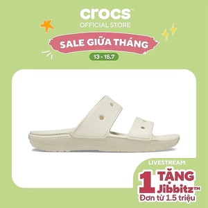 Dép Xăng Đan Unisex Crocs Classic - Bone - 206761-2Y2