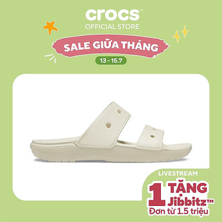 Dép Xăng Đan Unisex Crocs Classic - Bone - 206761-2Y2