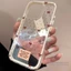 Ốp điện thoại mềm trong suốt chấm bi màu đỏ hoạt hình cho iPhone 17 16 15 14 13 12 11 Pro Max