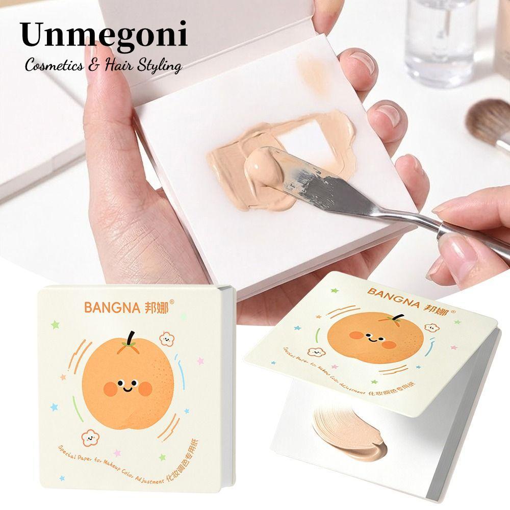 Giấy trộn màu trang điểm UNMEGONI, Giấy trộn màu nền dùng một lần di động, Phụ kiện trang điểm không rửa Sách trộn màu trang điểm | BigBuy360 - bigbuy360.vn