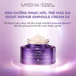 Missha Kem Dưỡng Ban Đêm Time Revolution Night Repair Ampoule Cream 5X 50ml Hỗ Trợ Dưỡng Ẩm Sâu, Da Căng Mịn, Sáng [FS] — ảnh 3