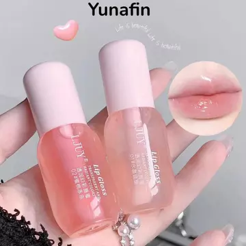 YUNAFIN Fruit Crystal Jelly Lip Oil, Glass Lip Gloss Plumping Lip Lip Lip Serum, Mỹ phẩm trang điểm Chăm sóc môi dưỡng ẩm Son dưỡng môi trong suốt