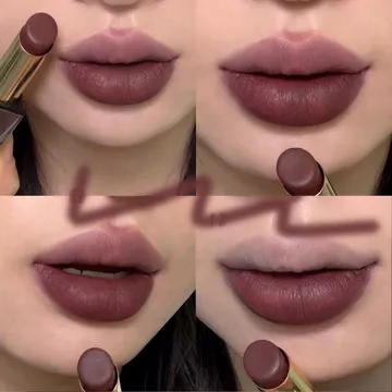 Son môi màu đỏ rượu vang / Son môi tím đậm / Son môi mờ mờ / Phong cách Mỹ Âu / Làm trắng da
