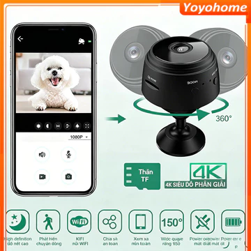 [🚚 Free shipping]CAMERA A9 WiFi Camera Đầu Ghi Video Không Dây Ghi Âm Camera Giám Sát An Ninh Nhà