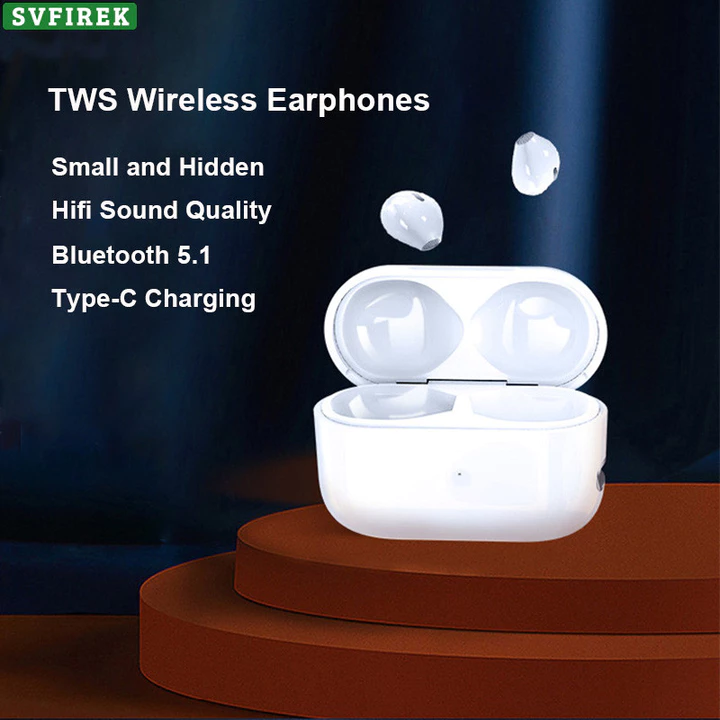Tai nghe Bluetooth không dâyTWS Tai nghe vô hình Tai nghe Bluetooth 5.1 có Mic Tai nghe Mini không dây Điều khiển cảm ứng Tai nghe âm thanh cơ bản Tai nghe X6 cho điện thoại Android
