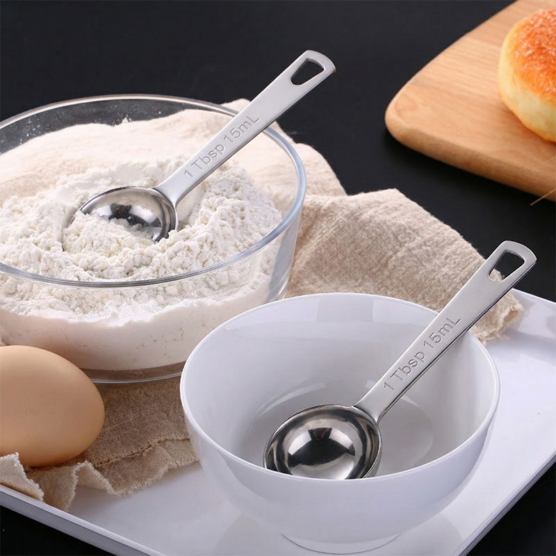 (SG) (SG) Thìa Đo Bằng Thép Không Gỉ Cho Hạt Cà Phê Gia Vị Sữa Bột Dụng Cụ Nướng Bánh