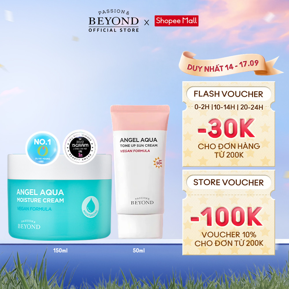 [Beyond Official] Combo Kem Dưỡng Ẩm Tinh Linh Moisture Cream 150ml + Kem chống nắng nâng tone da TONE-UP SUN 50ml