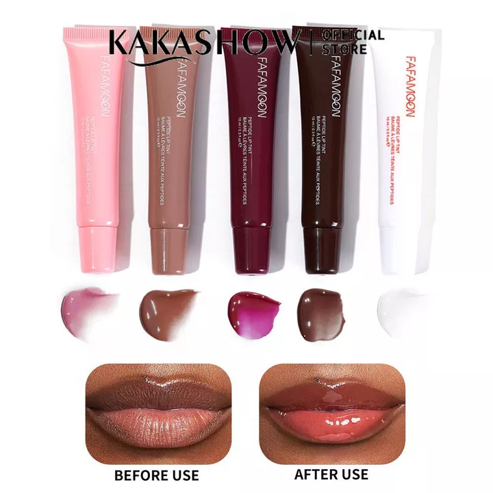 FAFAMOON Dudu Lip Glaze Liquid Lip Gloss Mirror Gloss Mirror Lip Gloss Glitter Lip Makeup Lip Plumping Hydrating Lip Glaze Mirror Lip Makeup Dưỡng ẩm lâu trôi