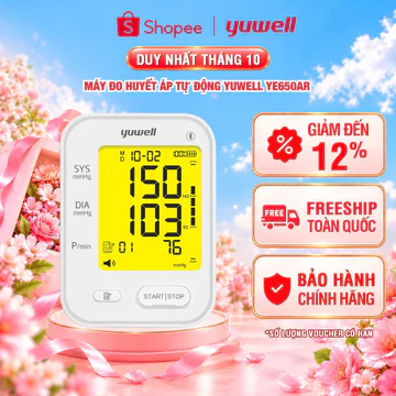 Máy đo huyết áp tự động YUWELL YE650AR