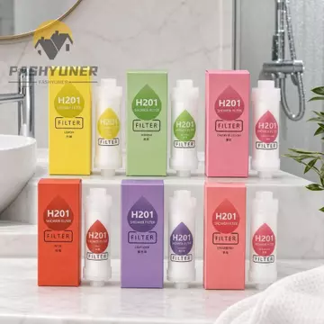 Bộ lọc đầu vòi hoa sen FASHYUNER Vitamin C, Hộp lọc vòi hoa sen hương thơm tắm hoa oải hương, Khử clo cấp Spa / Bộ lọc dâu tây Máy lọc vòi hoa sen tạp chất