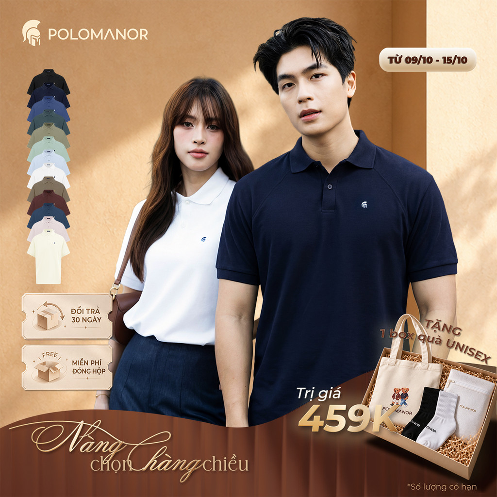 [BEST SELLER] Áo polo nam cao cấp BASIC DIAMOND, POLO QUỐC DÂN vải CVC Diamond, sang trọng - POLOMANOR