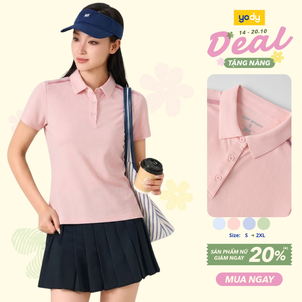 Áo Polo Nữ Yody Thể Thao Siêu Nhẹ Thoáng Khí WAPO26A050
