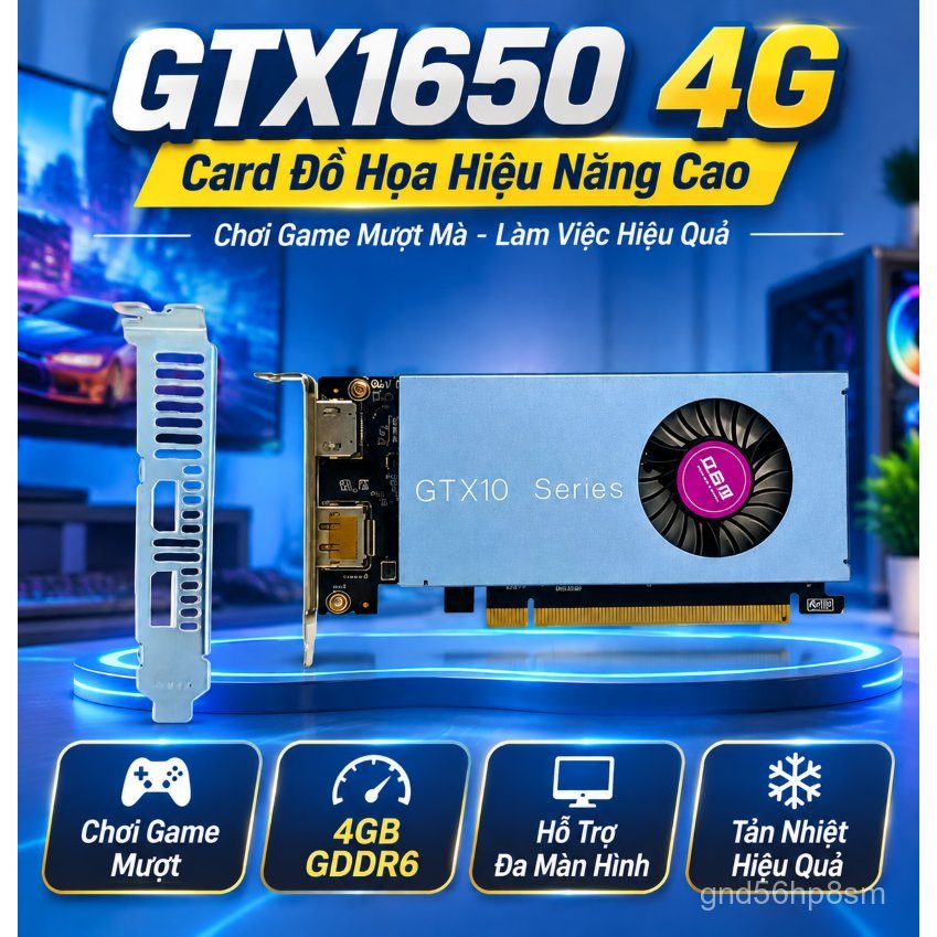 Card đồ họa GTX1650 4G nửa cao một khe cho OPS máy tính công nghiệp ...