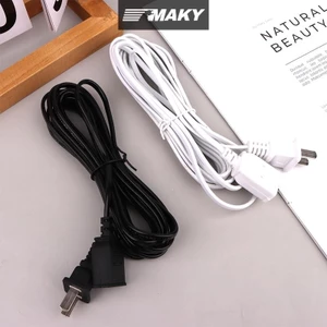 Newwellknownepic 1.5 / 2 / 2.5 / 4M Dây Nguồn Nối Dài Nam Dây Nối Dài 2 Pin Có Nút Bật / Tắt Dây Cáp VN