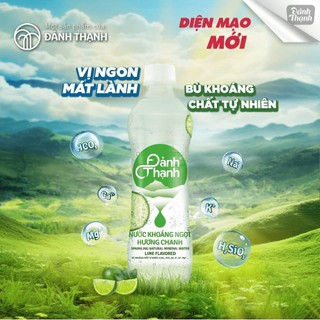 Thùng 24 Chai Nước Khoáng Ngọt Hương Chanh Có Gas Thiên Nhiên 430ml Đảnh Thạnh - Giàu và bổ sung vi khoáng tự nhiên