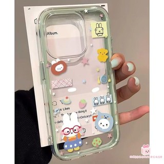 Ốp Lưng Cho Iphone 15 14 17 11 13 12 16 Pro Max 15 14 16 Plus Hoạt Hình Dễ Thương Miffy Shining Stars Sang Trọng 2 Trong 1 Bìa Mềm