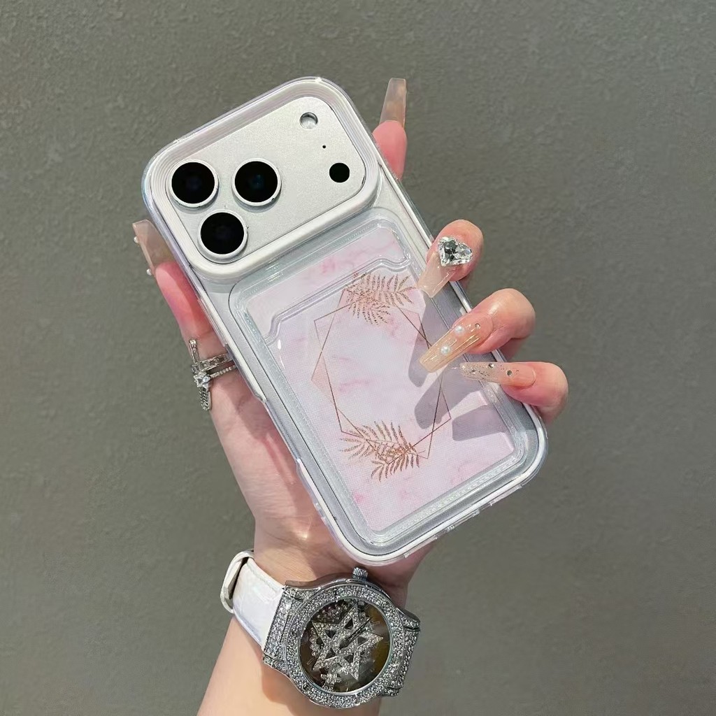 Ốp điện thoại cứng pha lê trong suốt sang trọng phù hợp cho iPhone 17 16 15 14 13 12 11 Pro Max Plus 17Air Ốp lưng