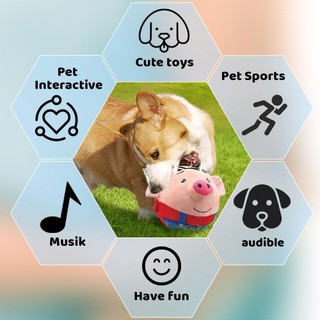 Nâng cấp Hoạt Động Di Chuyển Thú Cưng Sang Trọng Đồ Chơi Tương Tác Squeaky Bouncing Bóng Đồ Chơi Điện Tử Sang Trọng Bóng Cho Và Con Chơi Ngoài Trời Trong Nhà thay thế có thể giặt được