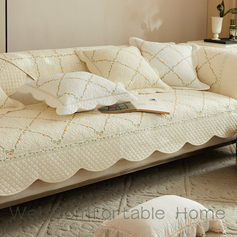 2025 Phong Cách Mới Cotton Sofa Đệm Bốn Mùa Đa Năng Bao Gồm Tất Cả Chống Trơn Trượt Sofa Đệm